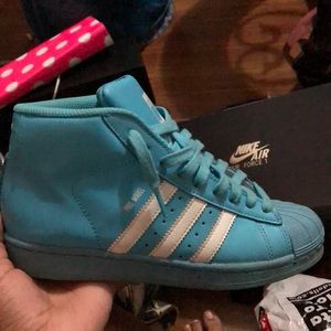 Blue adidas
